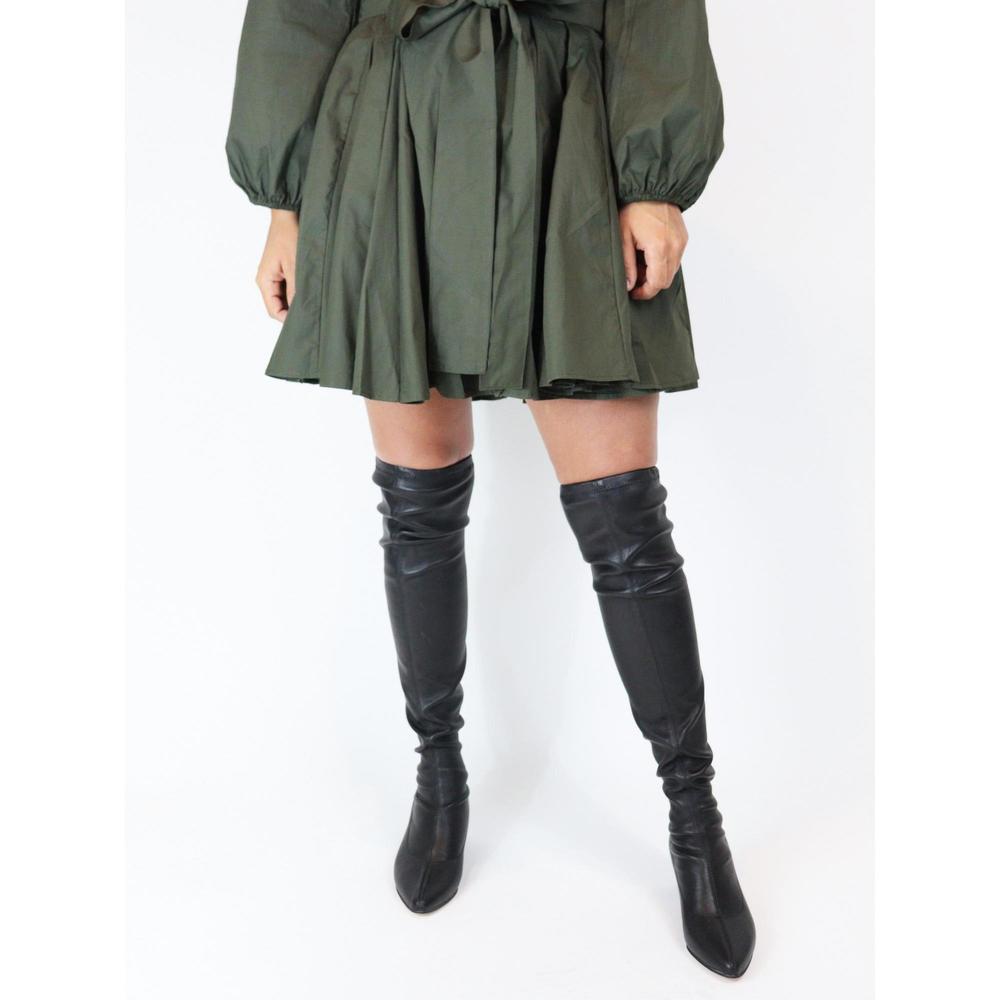 NEW ALL BLACK women's square edge boots in black - Picture 6 of 8